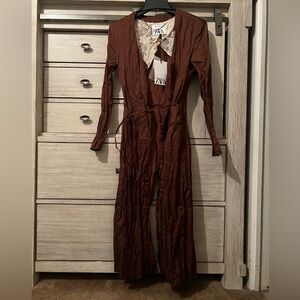 Zara Limited Edition Textured Frock Coat
